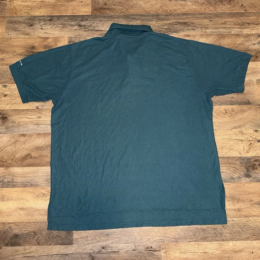 Vintage 1970s Levi's Polo Shirt Mens 2X Single Stitch Short Sleeve Green